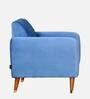 Meville Fabric 1 Seater Sofa in Powder Blue Colour