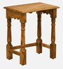 Mexico  Sheesham Wood Nest Of Tables in Scratch Resistant Rustic Teak Finish