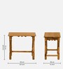 Mexico  Sheesham Wood Nest Of Tables in Scratch Resistant Rustic Teak Finish