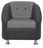 Mexico 1 Seater Sofa in Black & White Colour