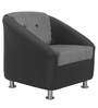 Mexico 1 Seater Sofa in Black & White Colour