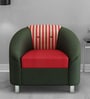 Mexico 1 Seater Sofain Red & Black colour