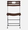 Mexico Metal Folding Chair in Provincial Teak Finish