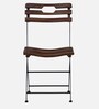 Mexico Metal Folding Chair in Provincial Teak Finish