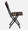 Mexico Metal Folding Chair in Provincial Teak Finish