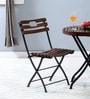 Mexico Metal Folding Chair in Provincial Teak Finish