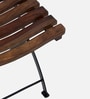 Mexico Metal Folding Chair in Provincial Teak Finish