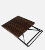 Mexico Metal Outdoor 4 Seater Dining Table in Provincial Teak Finish