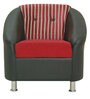 Mexico 1 Seater Sofain Red & Black colour