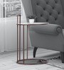 Meylon C-Shape End Table in Bronze Finish