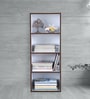 Mezzola 4 Tier Bookshelf in White & Wenge Finish