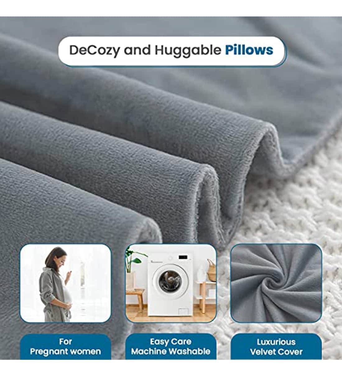 Buy Microfiber 53 x 18 Inch Body Pillow at 65% OFF by Sleepsia