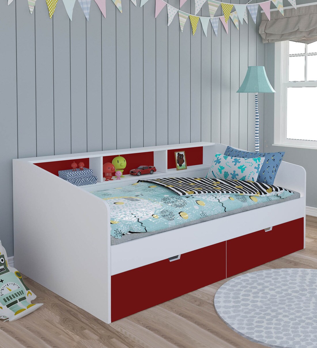 milky twin low loft bed