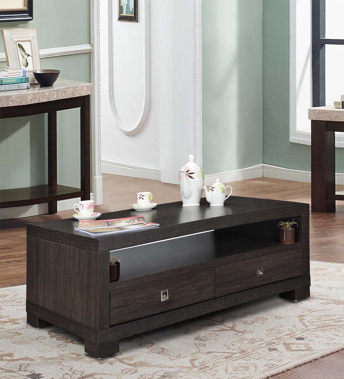 Buy Milo Coffee Table in Dark Brown Finish at 24 OFF by TADesign