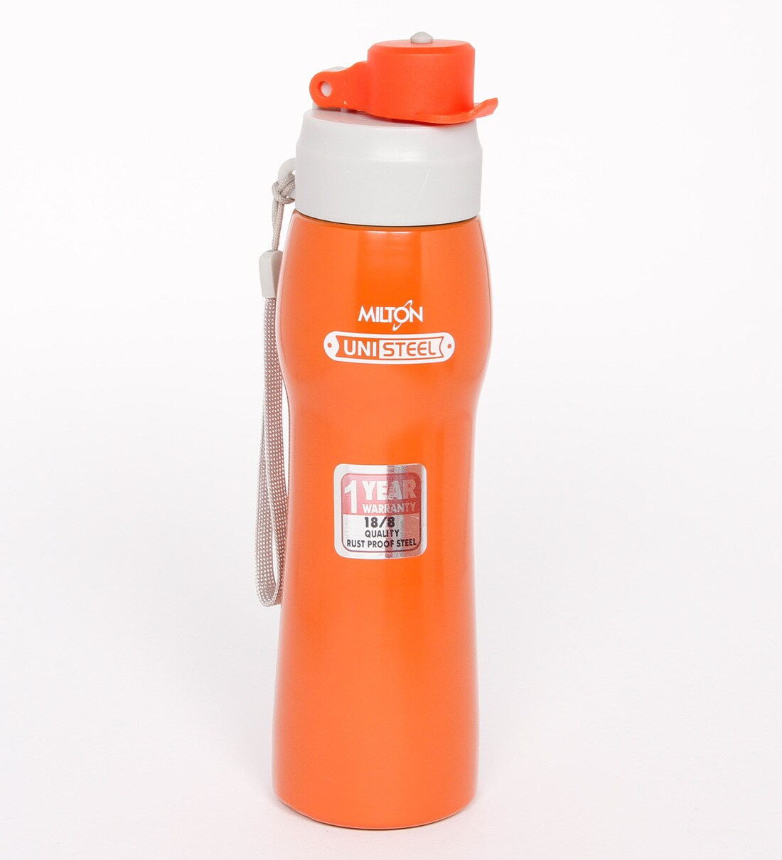 Buy Milton Active Orange Unisteel Water Bottle, 750 ML Online Metal