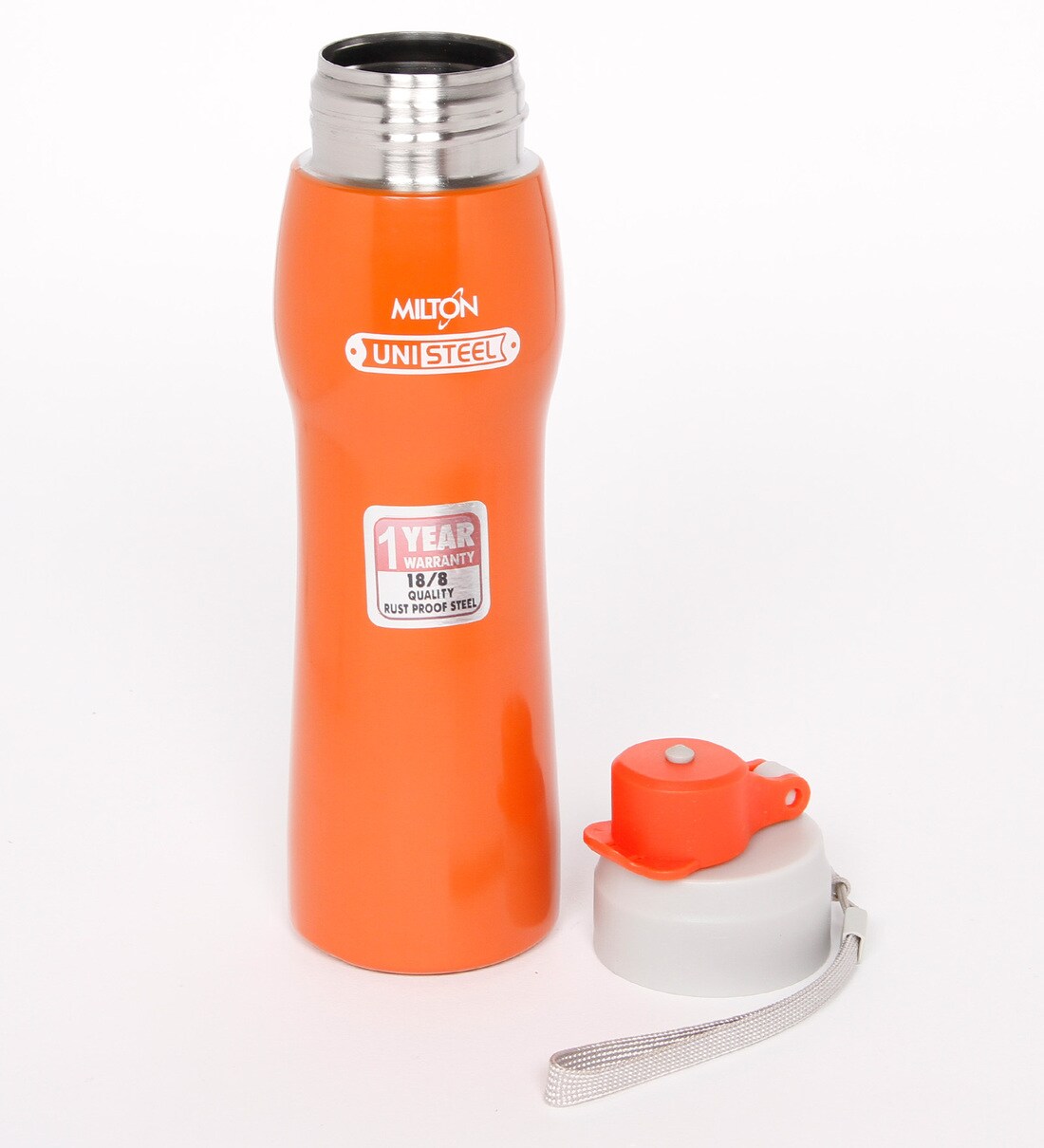 Buy Milton Active Orange Unisteel Water Bottle, 750 ML Online Metal