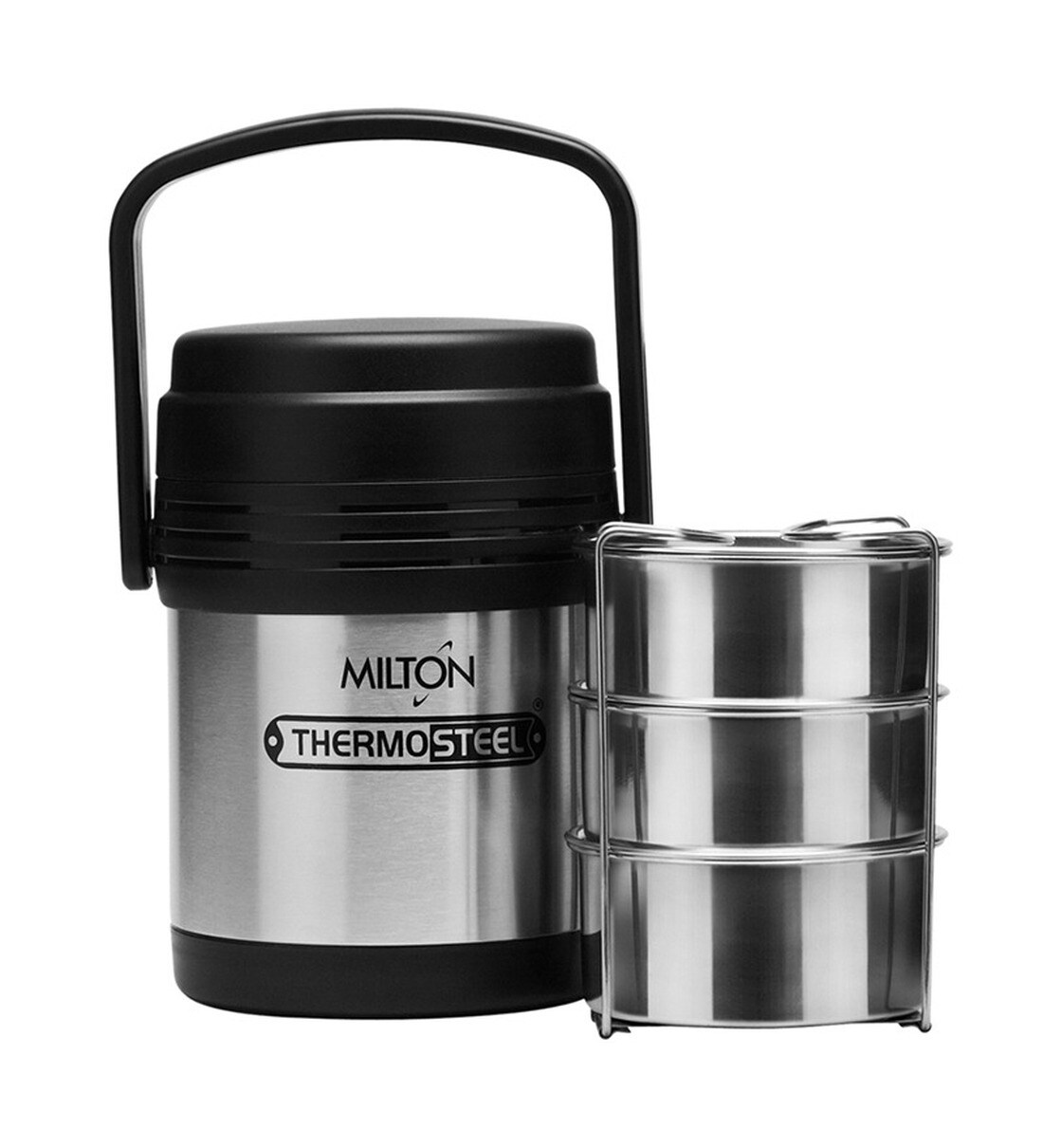 milton steel lunch box with bag