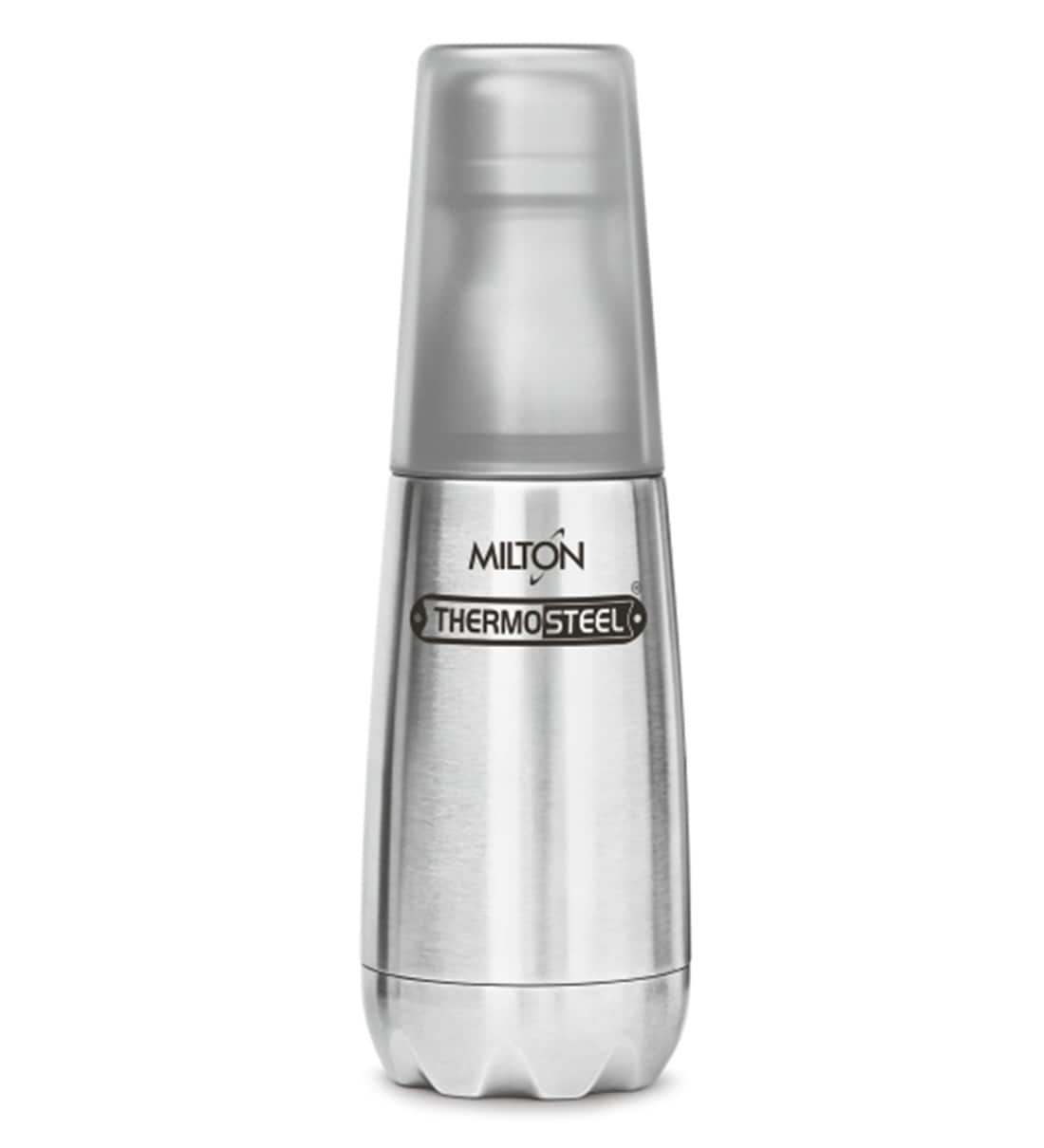 milton silver water bottle