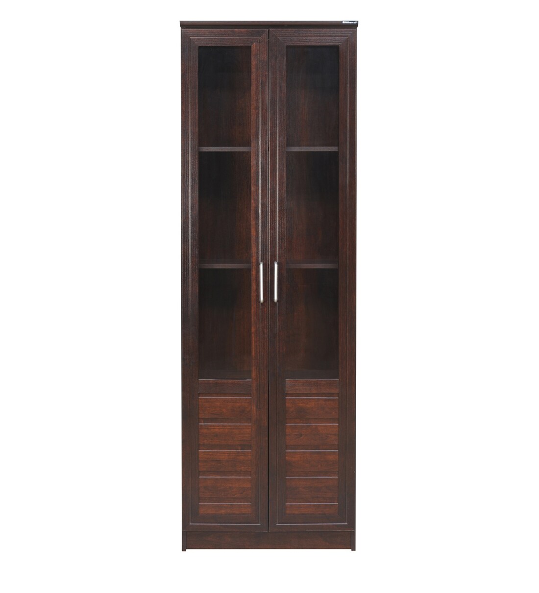 Buy Minerva Book Case in Walnut Finish by Nilkamal Online - Book Cases ...