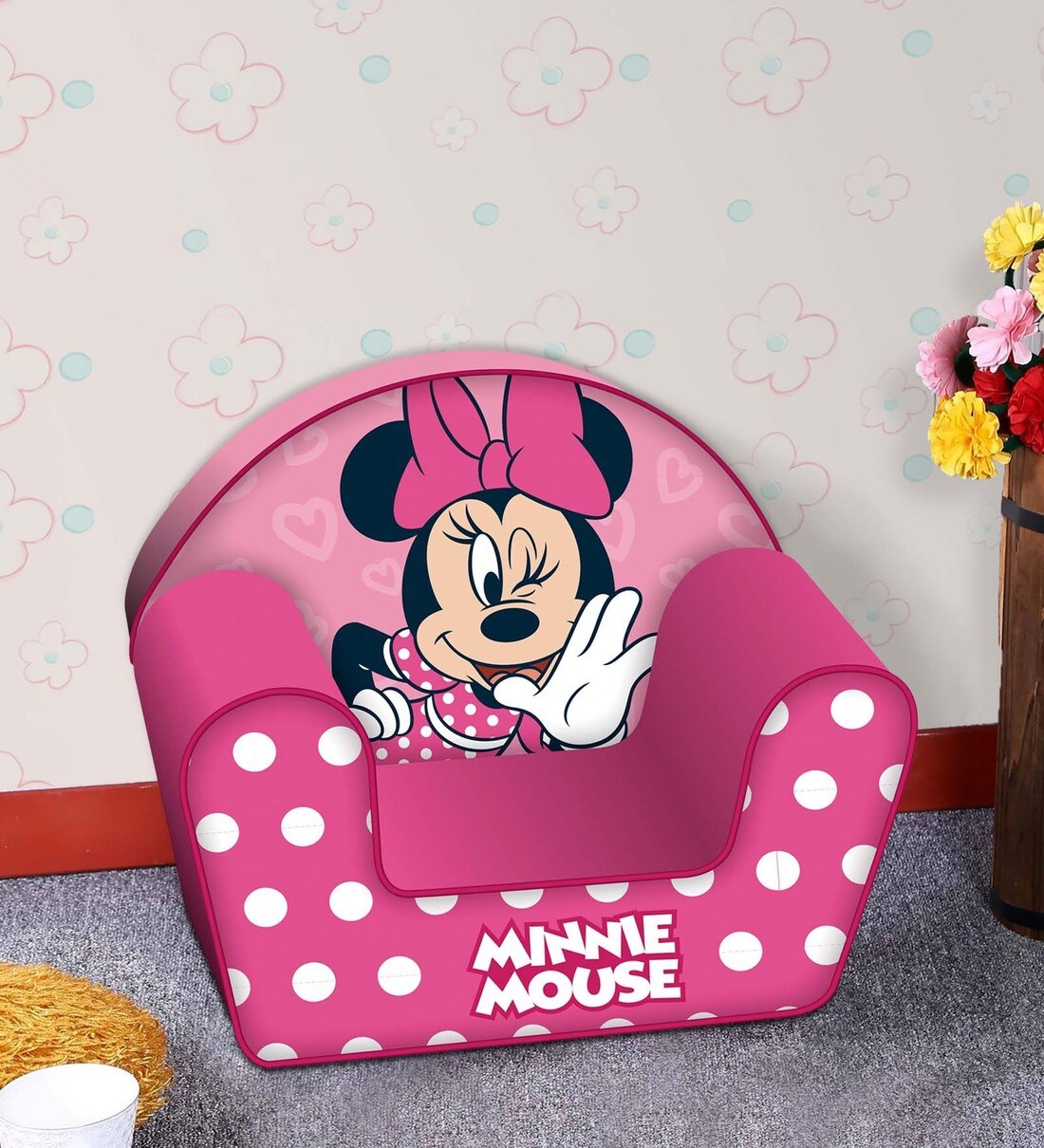 Buy Minnie Fabric Kids Seating in Multi Colour Online Kids Sofas