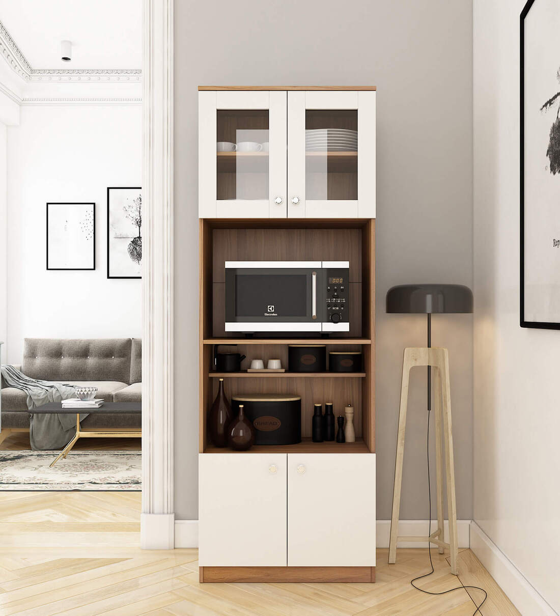 Buy Mint Crockery Unit In Exotic Teak Color at 6% OFF by Mintwud