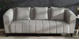 Mia Fabric 3 Seater Sofa In Ash Grey Colour