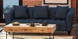 Mia Fabric 3 Seater Sofa In Blue Colour