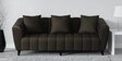 Mia Fabric 3 Seater Sofa In Brown Colour
