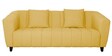 Mia Fabric 3 Seater Sofa In Camel Yellow Colour