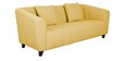 Mia Fabric 3 Seater Sofa In Camel Yellow Colour