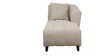 Mia Fabric LHS Sectional Sofa (2 + Lounger) in Beige Colour