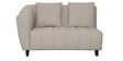 Mia Fabric LHS Sectional Sofa (2 + Lounger) in Beige Colour