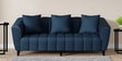 Mia Fabric 3 Seater Sofa In Blue Colour