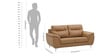 Miami 2 Seater Sofa In Brown Colour