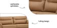 Miami 3 Seater Sofa In Brown Colour