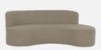 Miami Comfy Curve 3 Seater Sofa In Beige Colour