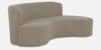 Miami Comfy Curve 3 Seater Sofa In Beige Colour