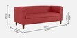 Miami Fabric Sofa Set In Red Colour With 3+2+1 Combination