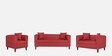 Miami Fabric Sofa Set In Red Colour With 3+2+1 Combination
