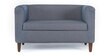 Miami Fabric 2 Seater Sofa in Omega Blue Colour