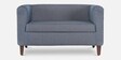 Miami Fabric 2 Seater Sofa in Omega Blue Colour