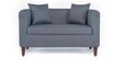 Miami Fabric 2 Seater Sofa in Omega Blue Colour