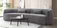 Miami Fabric 4 Seater Sofa In Grey Colour