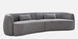 Miami Fabric 4 Seater Sofa In Grey Colour