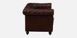 Miceli Leather 2 Seater Sofa In Brown Finish