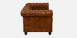 Miceli Leather 2 Seater Sofa In Tan Finish