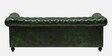 Miceli Leather 3 Seater Sofa In Olive Green Finish