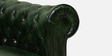 Miceli Leather 3 Seater Sofa In Olive Green Finish