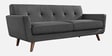 Mid-Century Fabric 3 Seater Sofa in Grey Colour