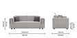 Middleton Sofa Cum Bed in White Colour Middleton Sofa Cum Bed in White Colour